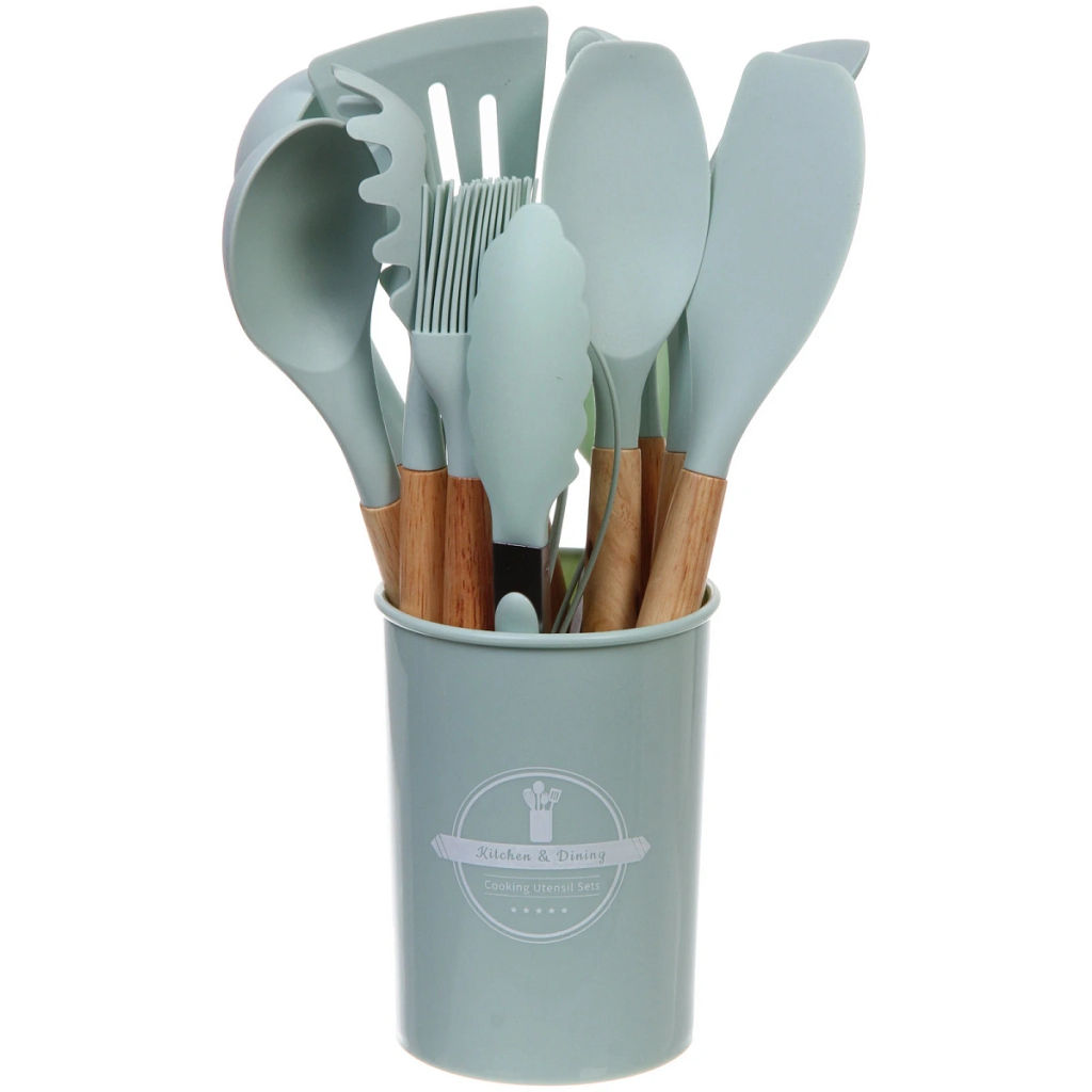 Набор кухонных принадлежностей 12шт "Felicita" мятный