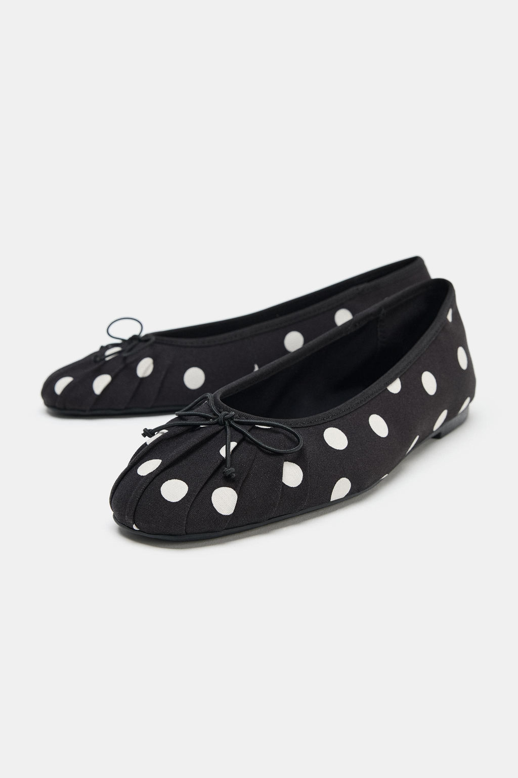 BALLET FLATS WITH POLKA DOTS AND BOW - Zara фото 11