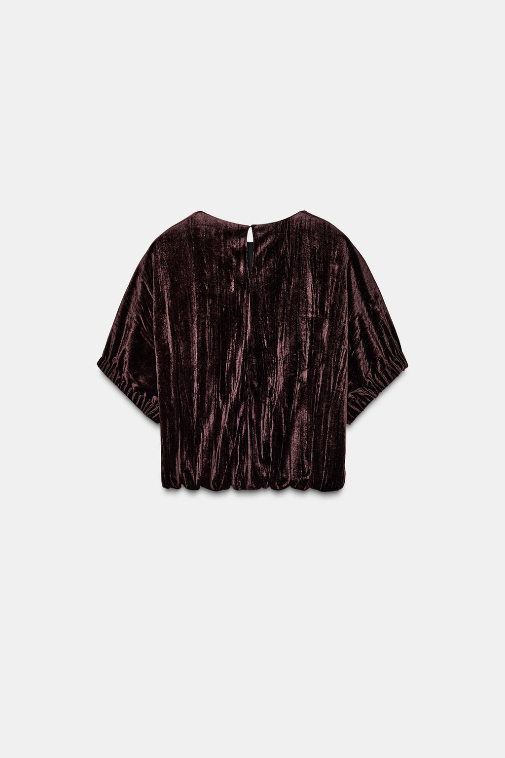 VELVET BALLOON TOP - Zara фото 8