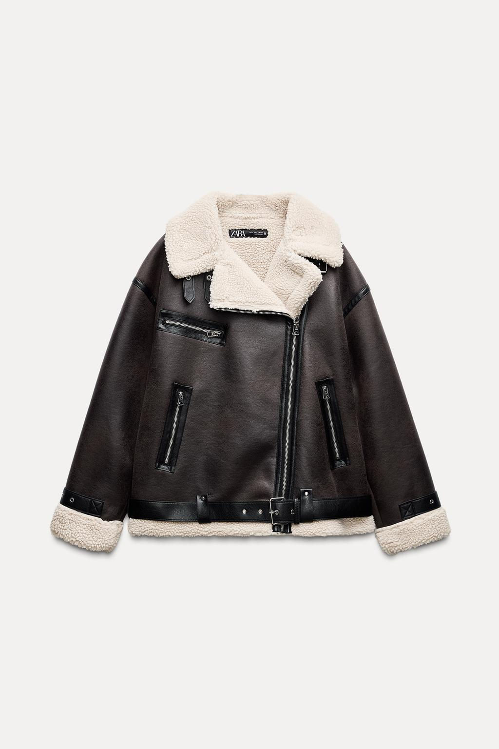 DOUBLE-FACED LONG JACKET - Zara фото 3