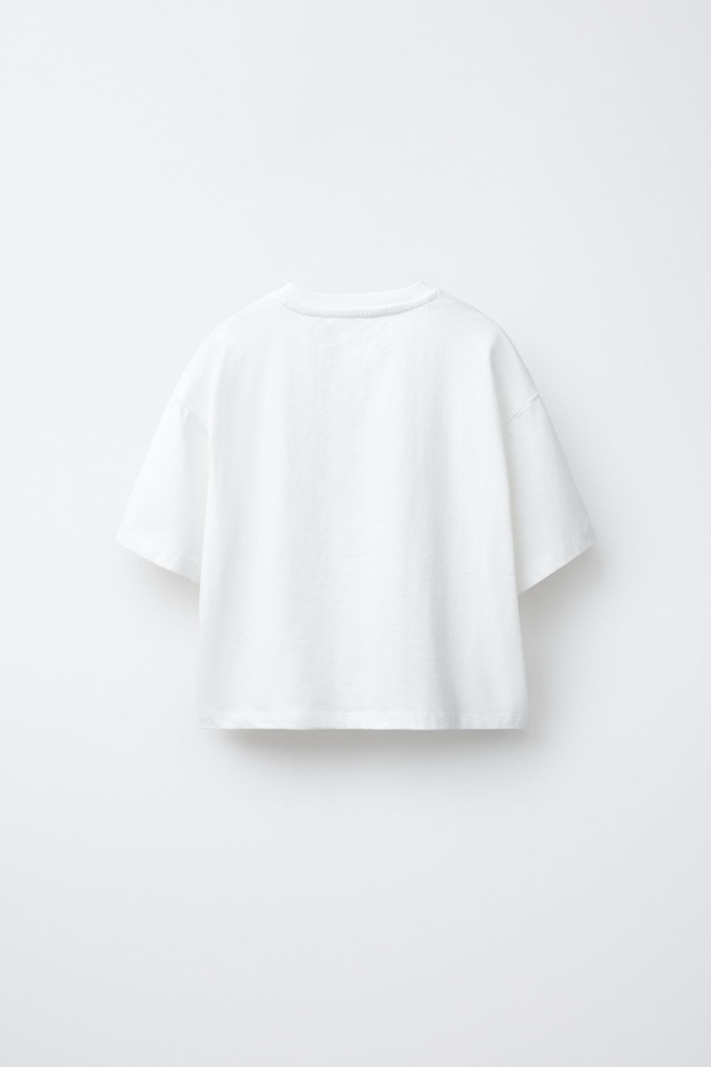 CAMISETA TEXTO PARCHES CORAZ?N / Blanco - Zara фото 2