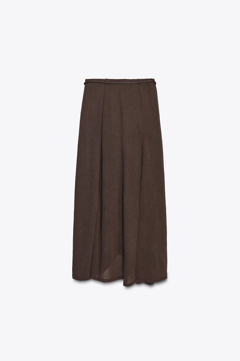 KNITTED CUT-OUT SKIRT WITH BELT - Zara фото 6