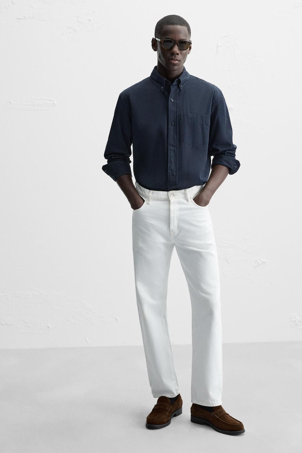 LEATHER PENNY STRAP LOAFERS - Zara фото 9