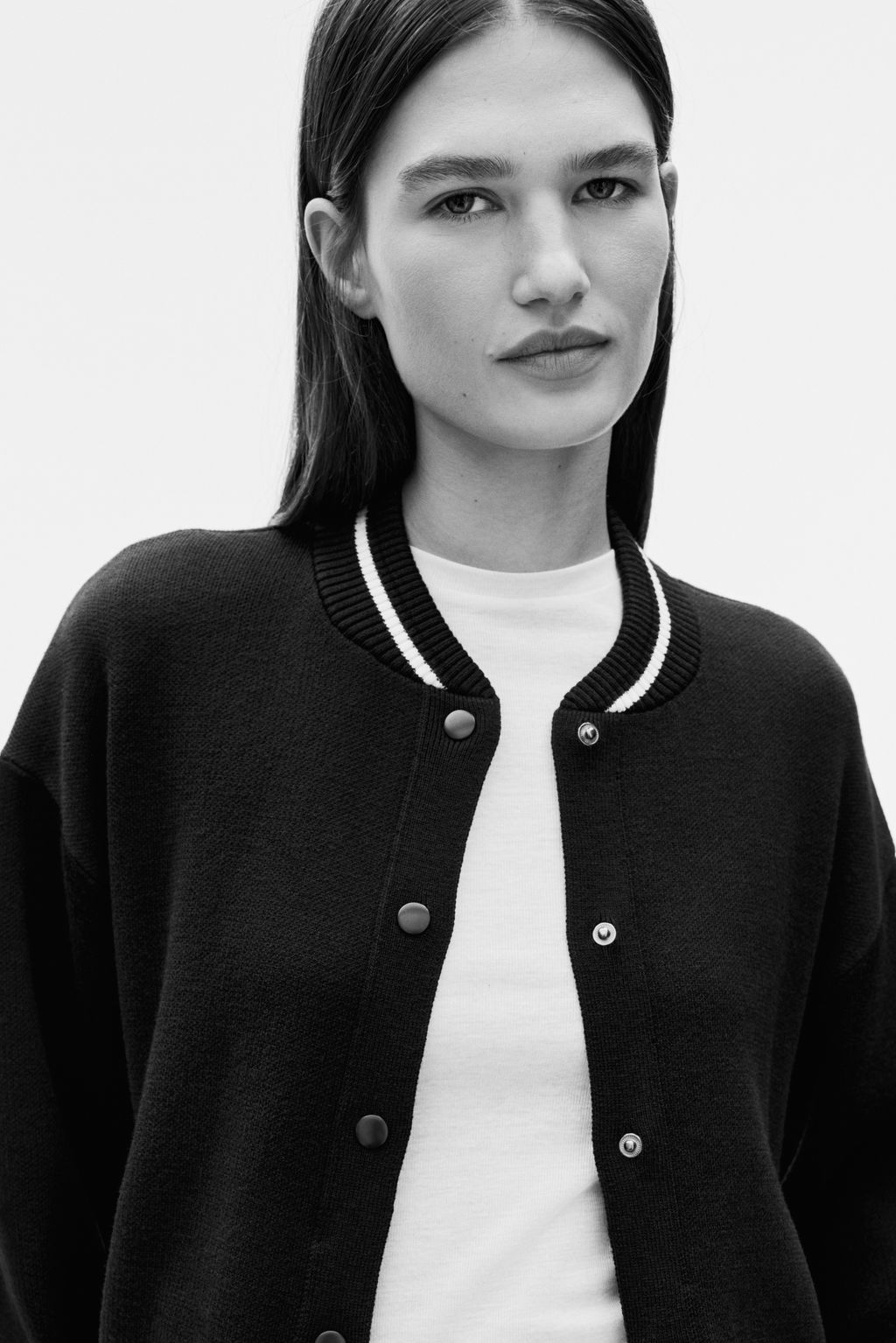 Chaqueta de b?isbol en punto - H&m фото 3