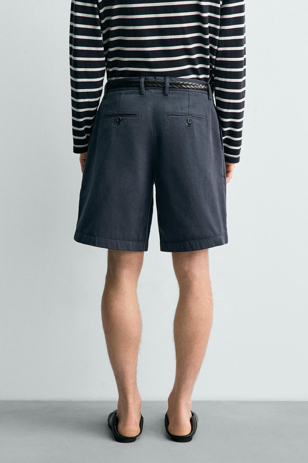 BERMUDA RELAXED FIT PLIEGUES AARON LEVINE X ZARA / az-empolvado