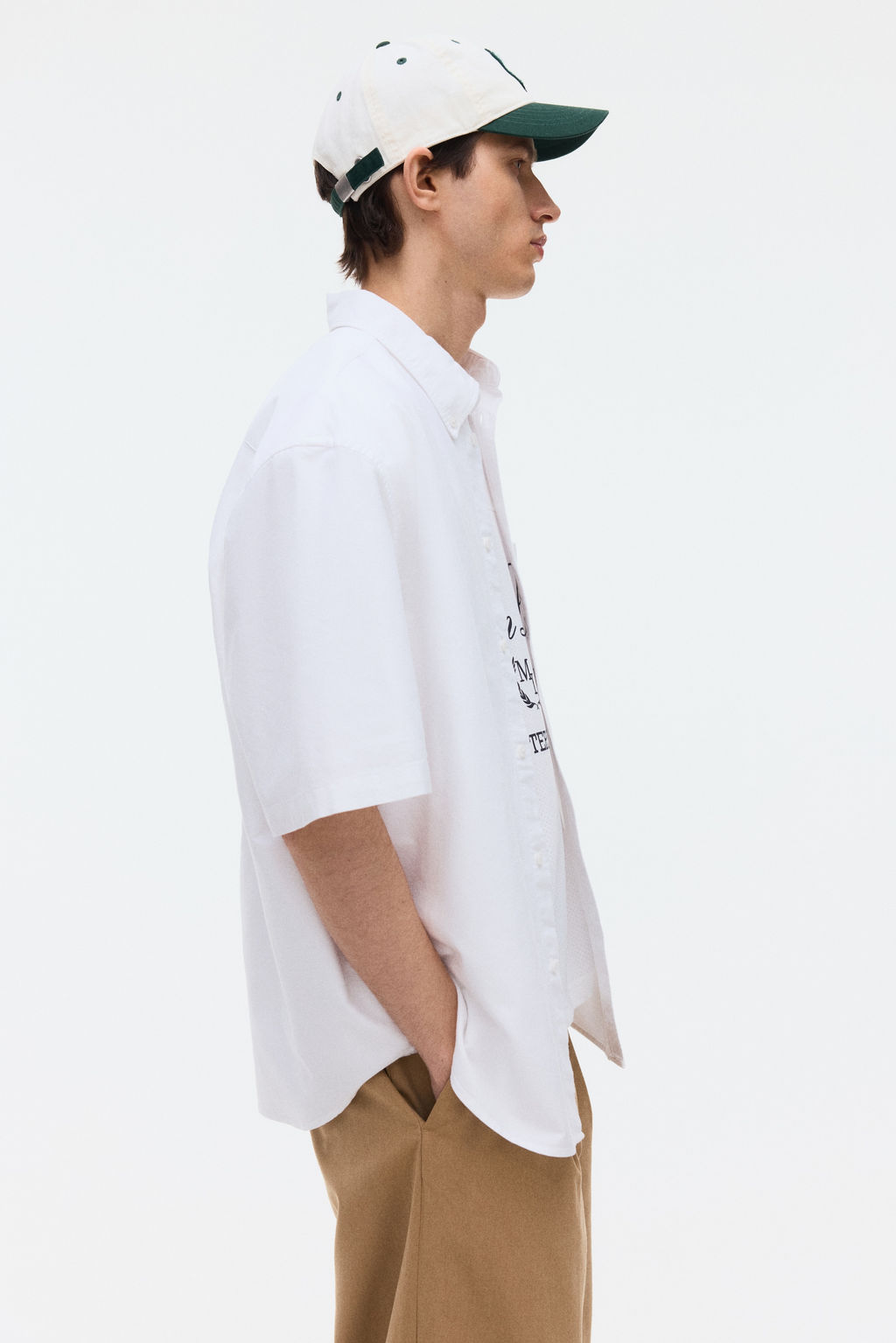 Camisa Oxford de manga corta Relaxed Fit - H&m фото 12