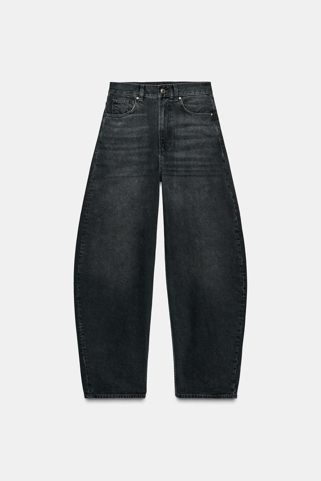 ZW COLLECTION BARREL HIGH-WAIST JEANS - Zara фото 5