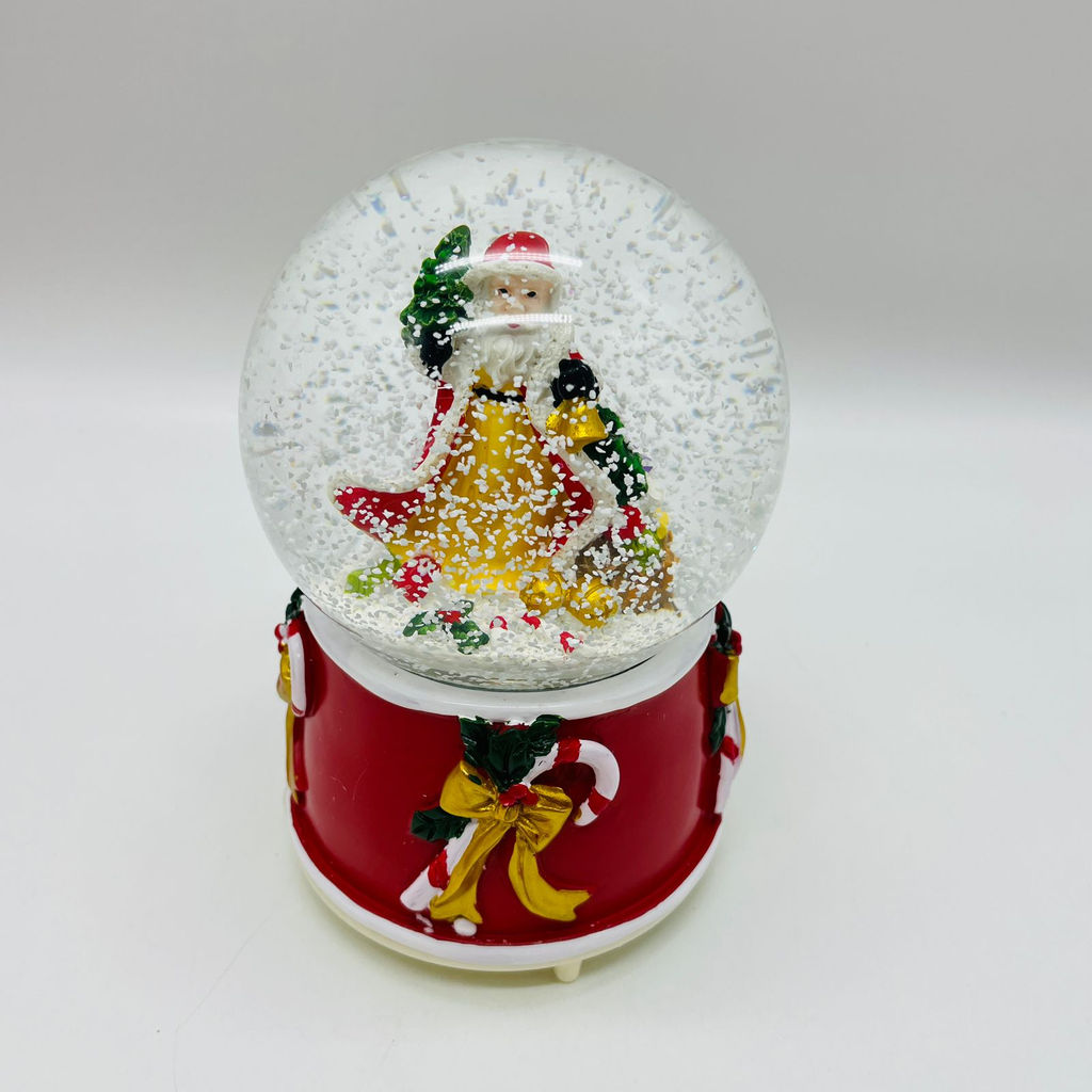 Новогодний декор - Снежный шар 16 см (стекло, свет, музыка) в ассортименте - Ип лебедев о.ю фото 9