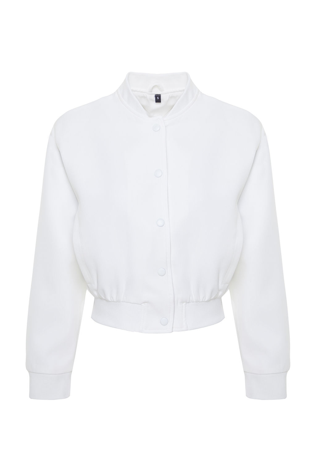 TRENDYOLMILLA Ekru Crop Ince Bomber Mont TWOSS24MO00032 фото 15