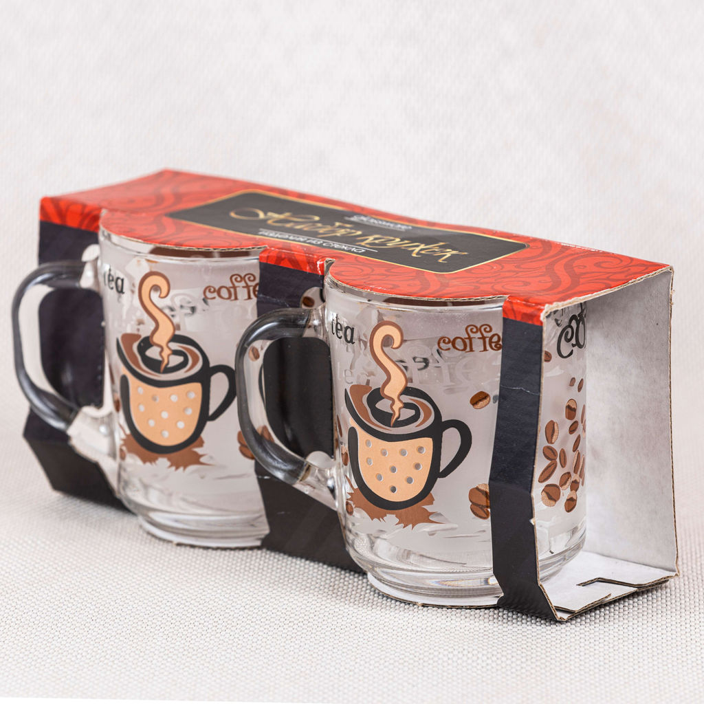 Набор кружек 2 шт 255 мл, с деколью арт. 55029/ 1335