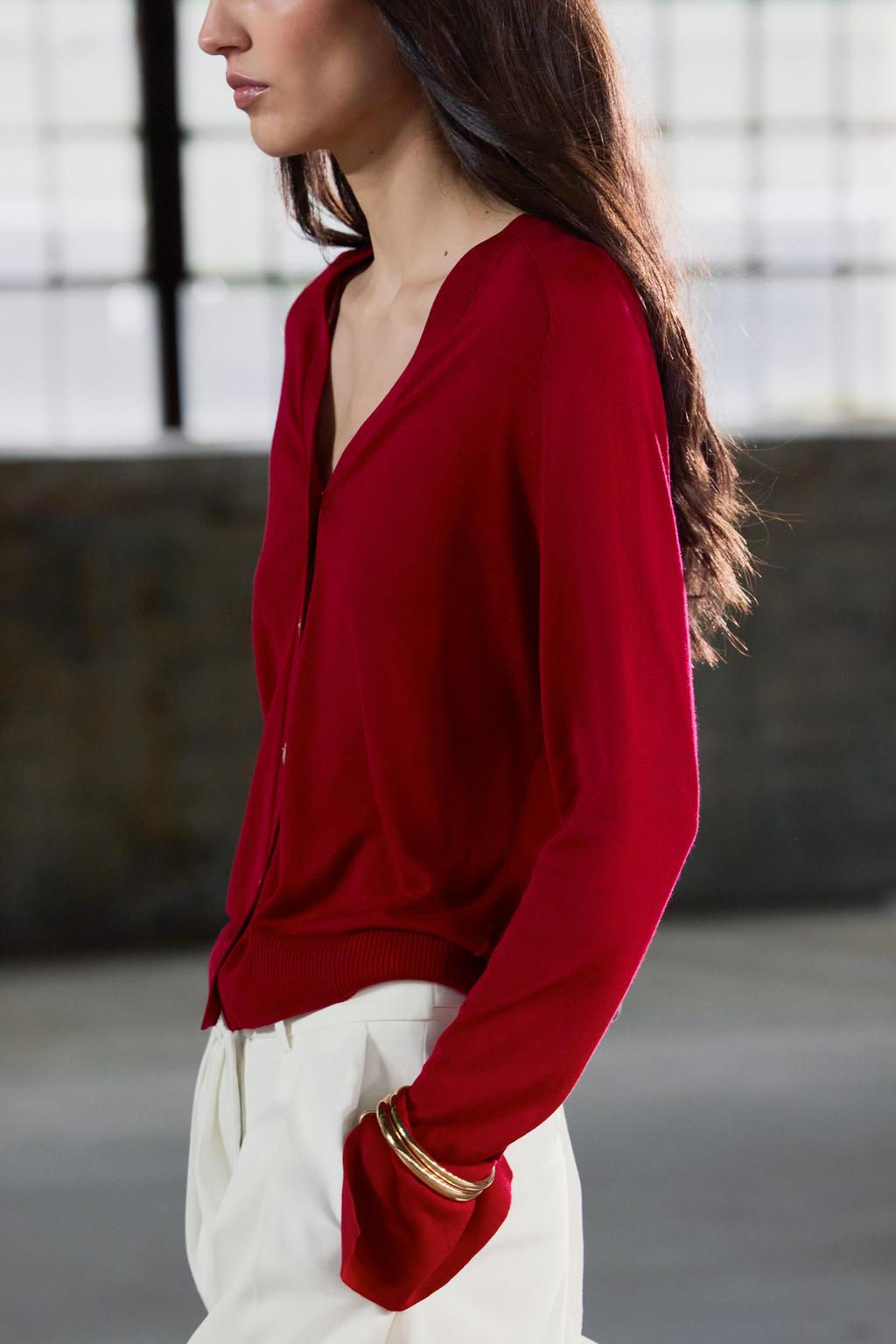FINE KNIT CARDIGAN - Zara фото 10