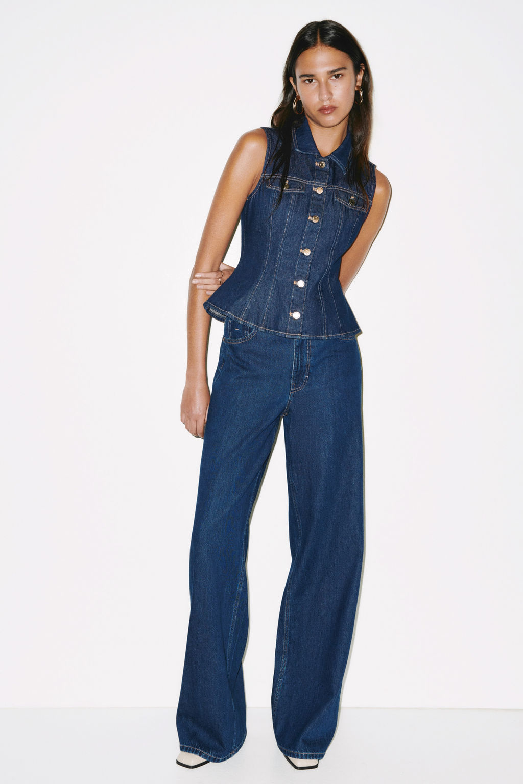 Wide Ultra High Jeans - H&m фото 5