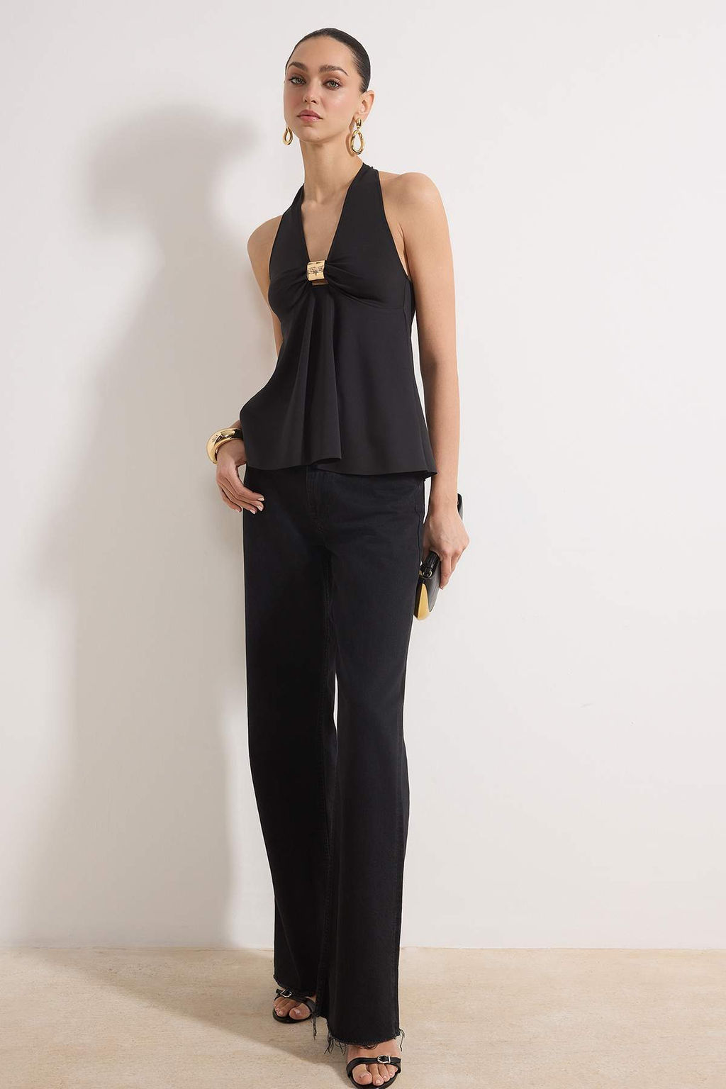 Kahverengi Akseuar Detayl? Buzgulu Party Bluz TPRAW26BZ00009 - Trendyolmilla фото 5