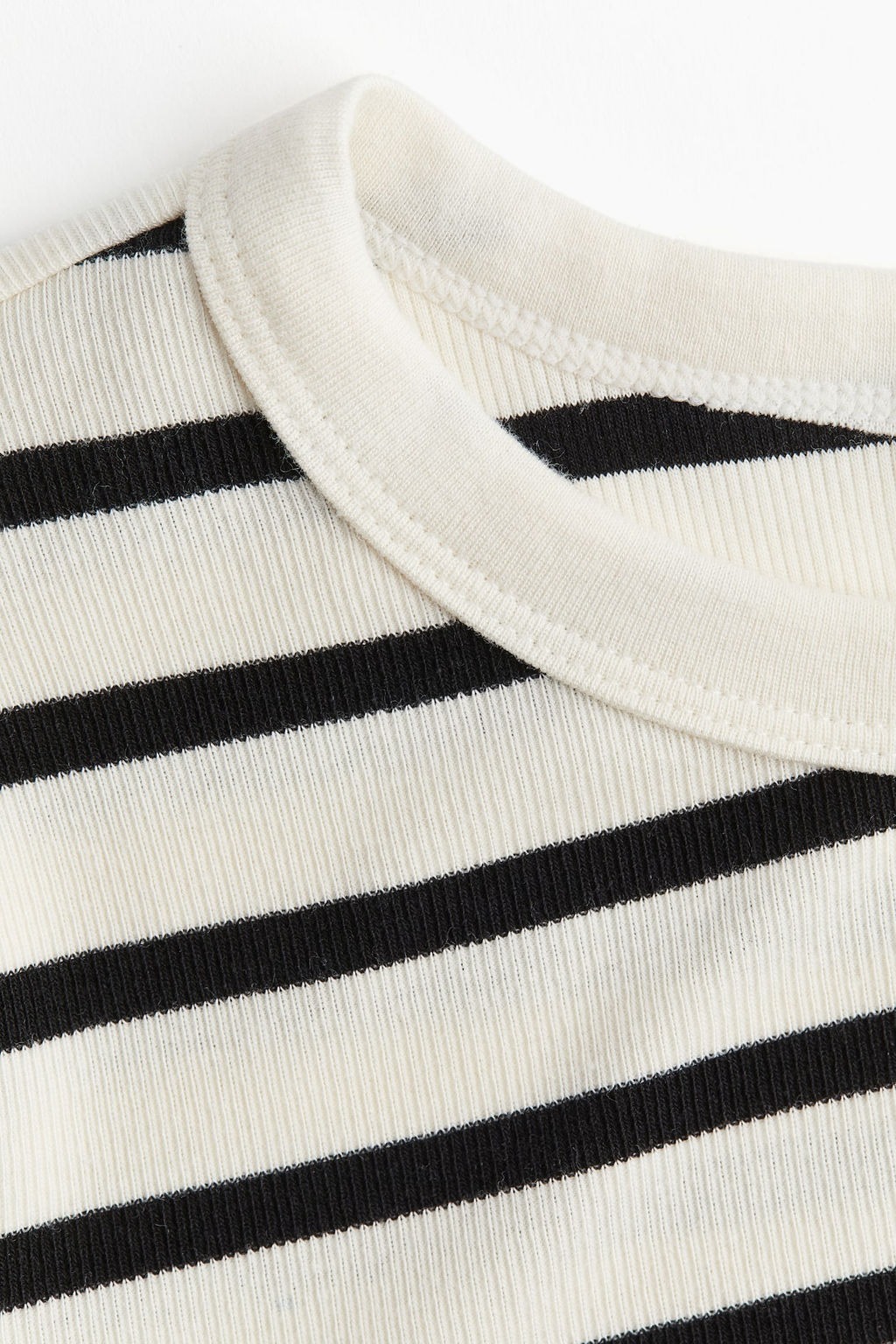 Camiseta en punto de canale - H&m фото 7