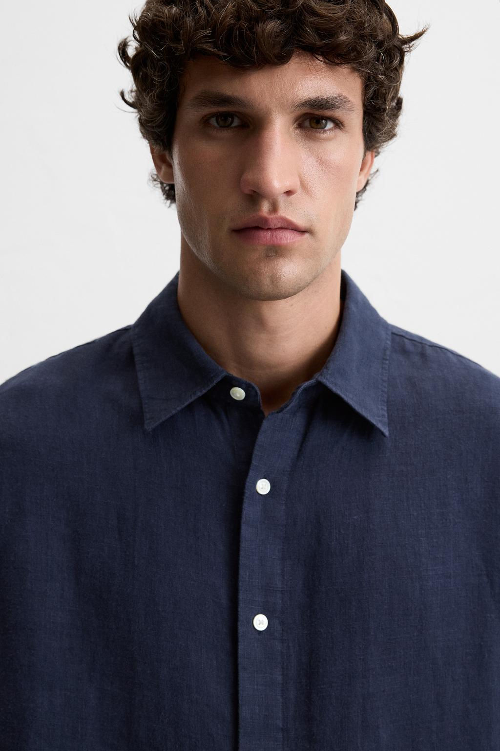 100% LINEN SHIRT - Zara фото 6