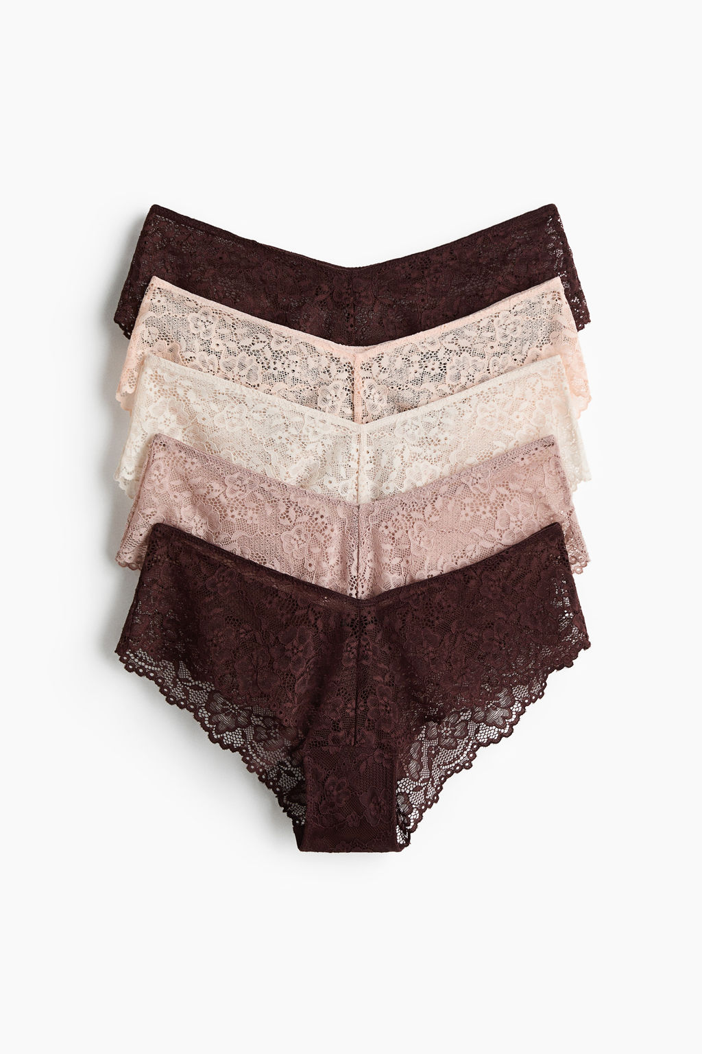 Pack de 5 bragas hipster de encaje - H&m фото 4