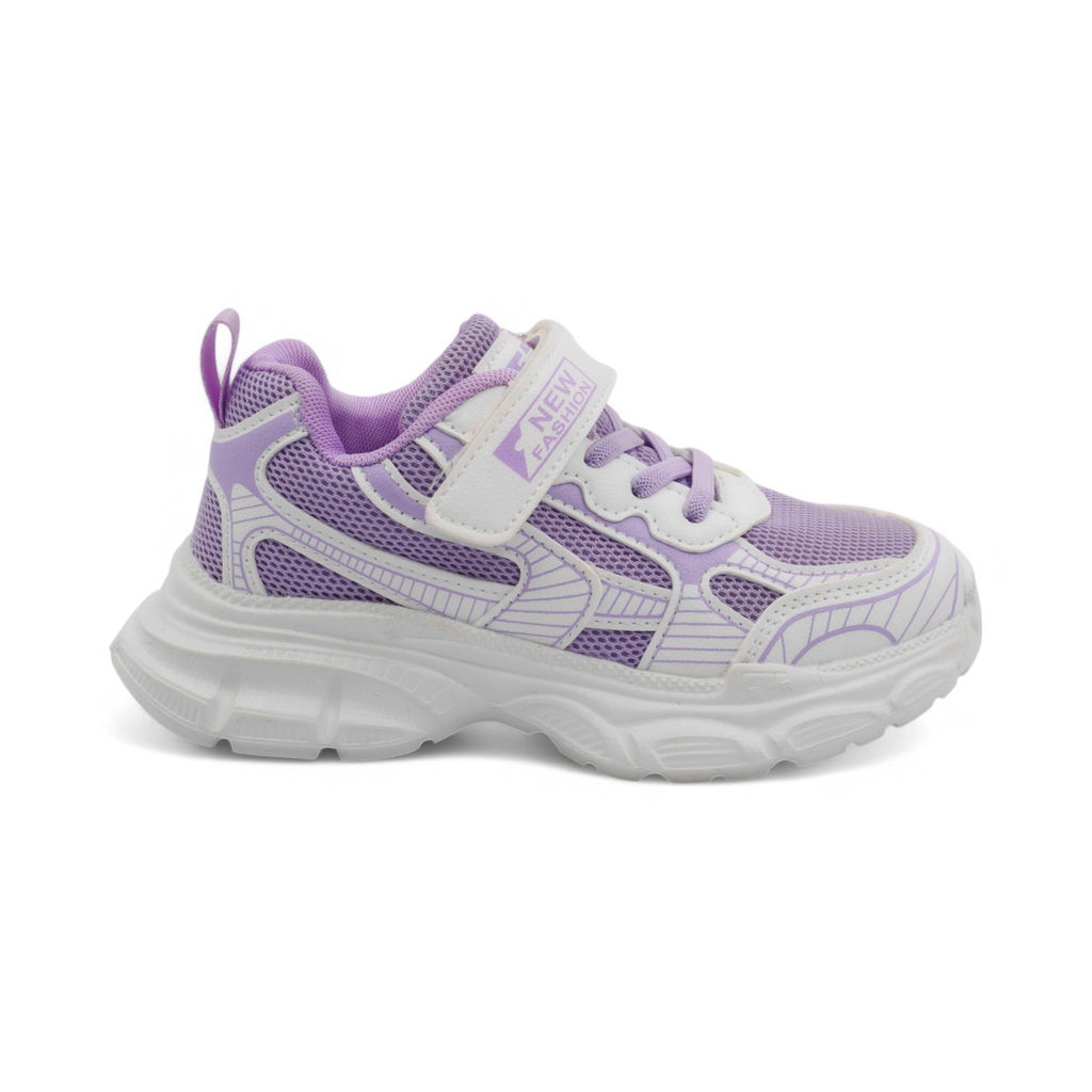 Кроссовки летние А756-39 бело-фиолетовые - Sport фото 2