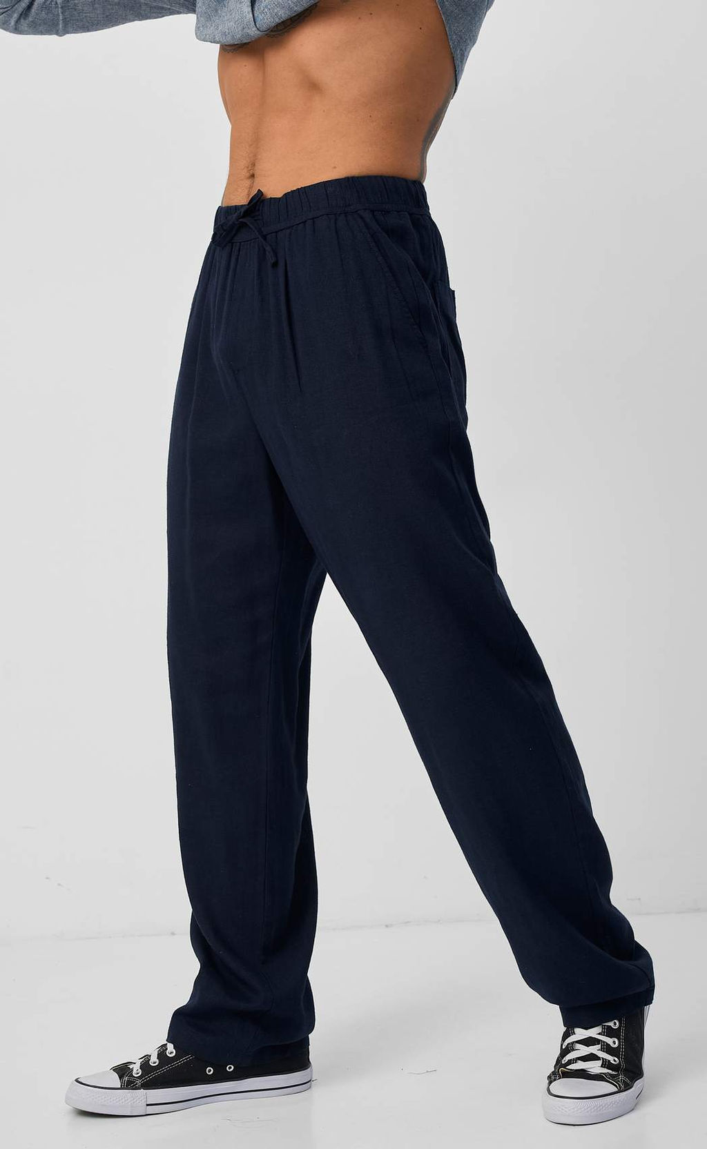 Брюки F511-0855-1 d.blue