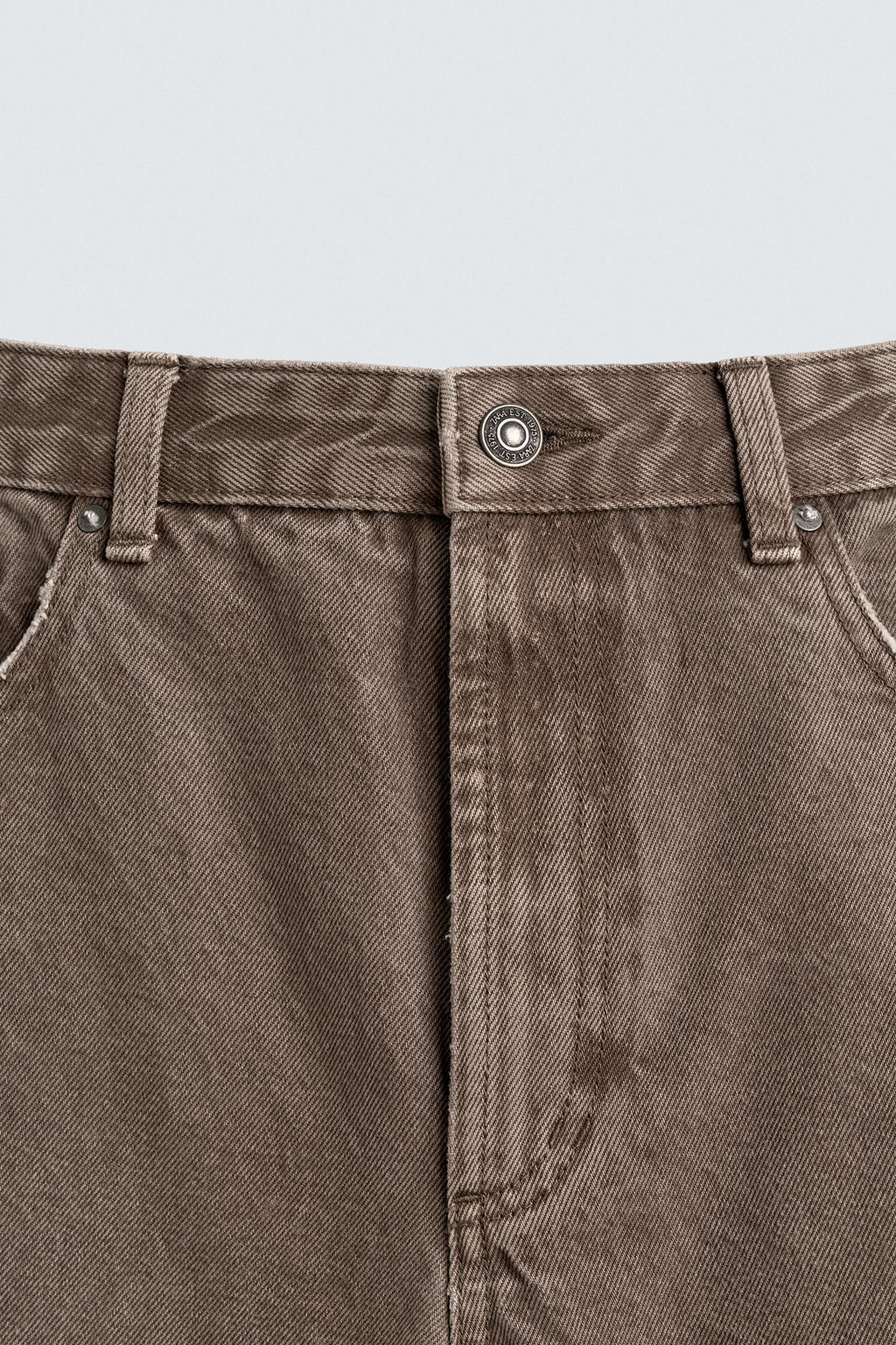 PANTAL?N BARREL FIT / Marr?n - Zara фото 10