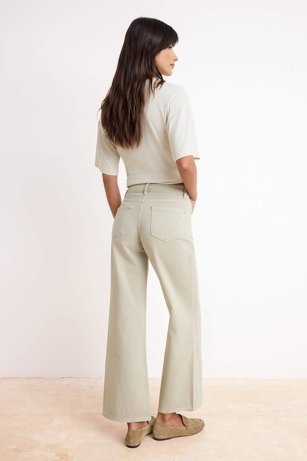 Mint Yuksek Bel %100 Pamuk Wide Leg Genis Paca Jeans TWOSS26JE00161 - Trendyolmilla фото 4