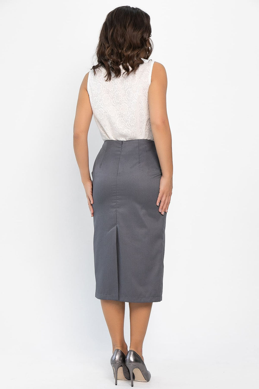 Юбка Эмма (темно-серая) Ю14166-25М - Lt collection фото 7