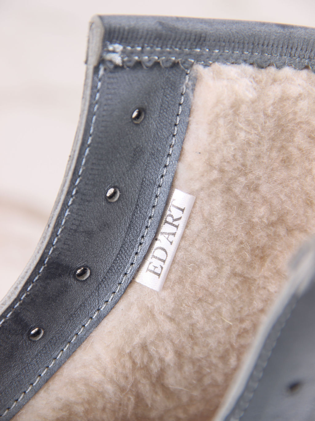 Ботинки 319.taskanagr.Вакса серая/шерсть