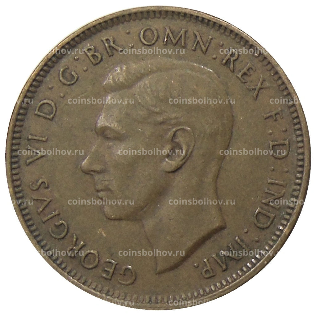 1/2 пенни 1938 года Австралия