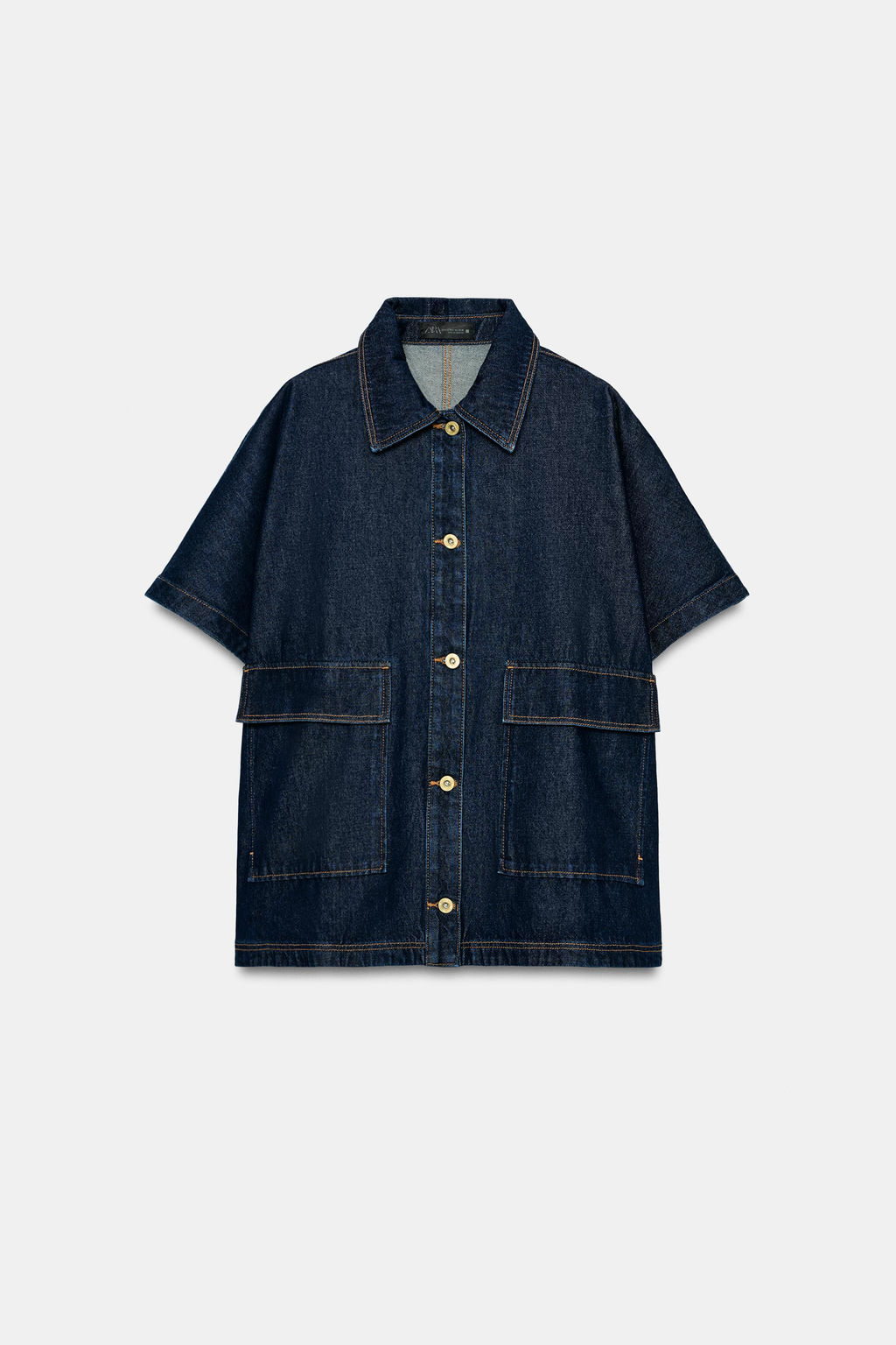 SOBRECAMISA Z1975 DENIM OVERSIZE / Azul - Zara фото 9