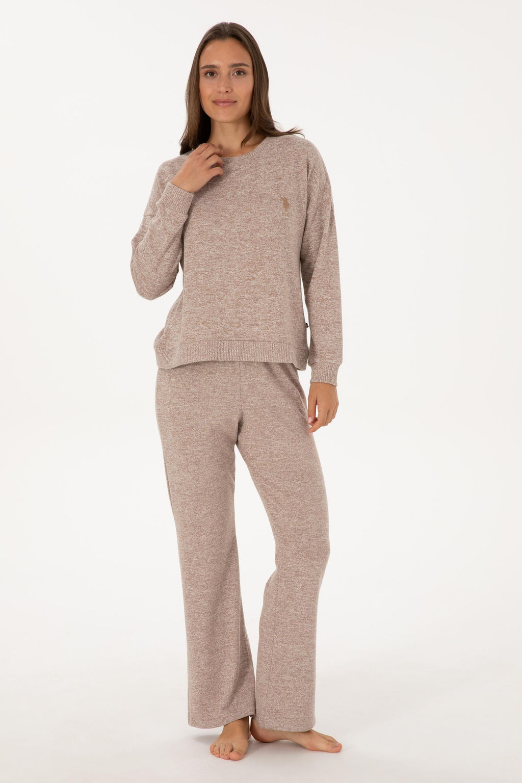 Kad_n Camel Pijama Tak_m_ Sepette S_rpriz _ndirim - U.s. polo assn фото 4