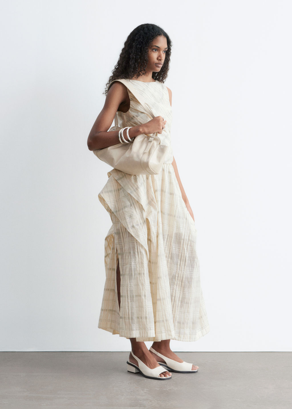 Falda midi fruncida - H&m фото 3