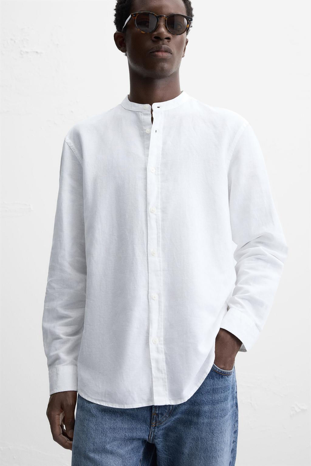 COTTON - LINEN SHIRT - Zara фото 5
