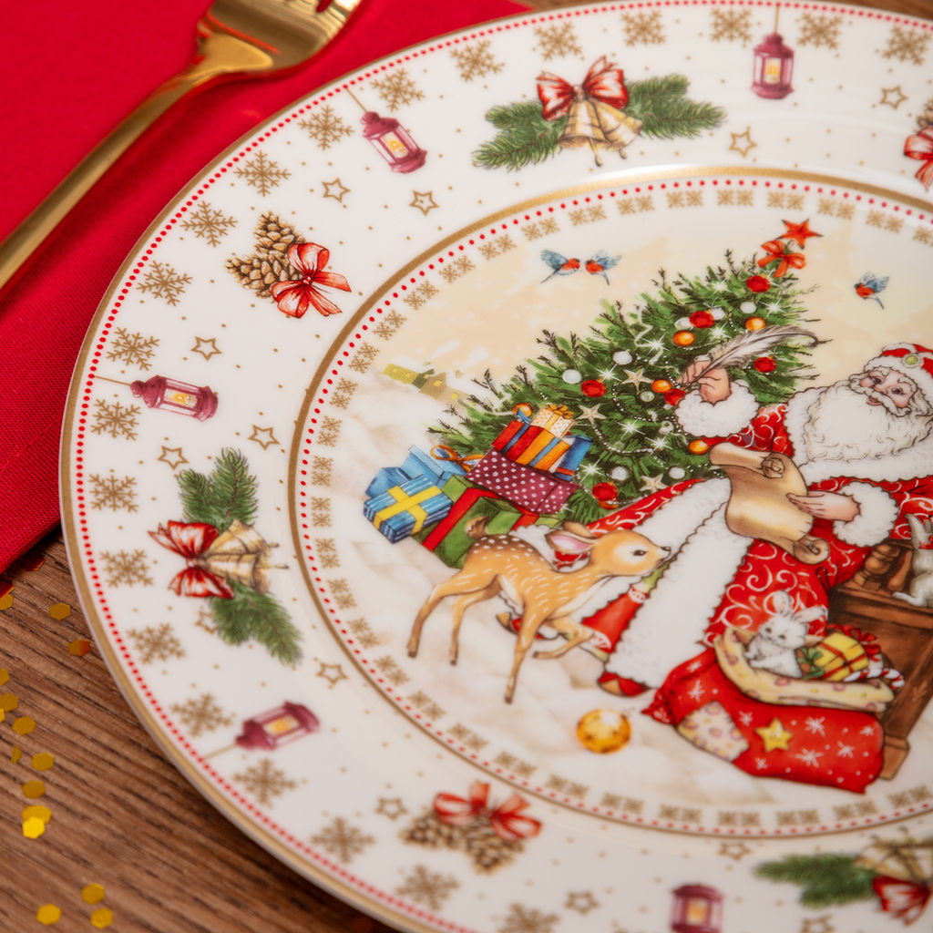 ТАРЕЛКА ЗАКУСОЧНАЯ LEFARD ДЕД МОРОЗ 20,5 СМ  фото 10