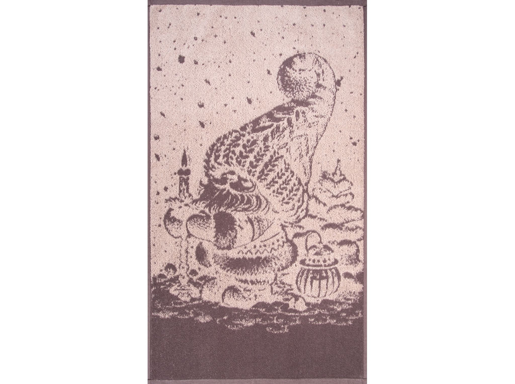 Полотенце махровое 6с103.412ж1 Рождественской ночью (т.с.мальв1) 50х90см