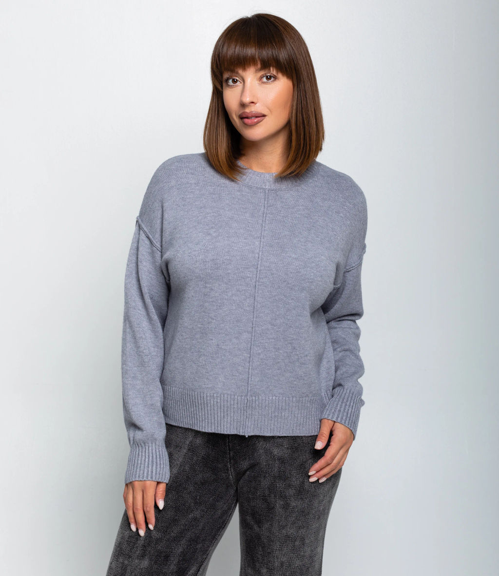 Джемпер #КТ1176, серый