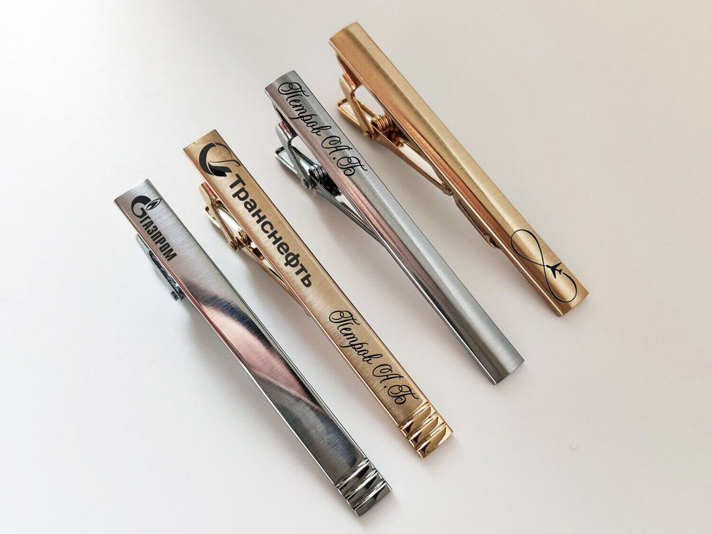 Зажим для галстука с Вашей гравировкой