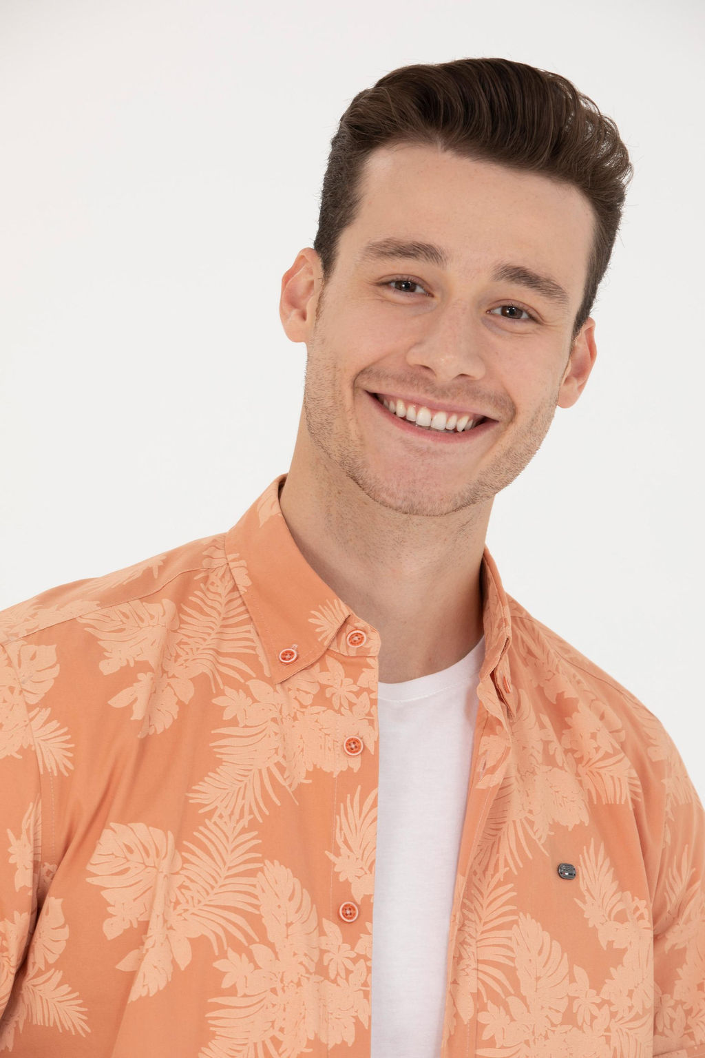 U. S. Polo Assn Мужская рубашка с коротким рукавом в плитку - U.s. polo assn фото 2