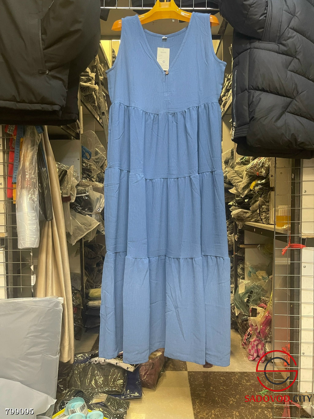 Платье женское трикотажное (без рукавов)