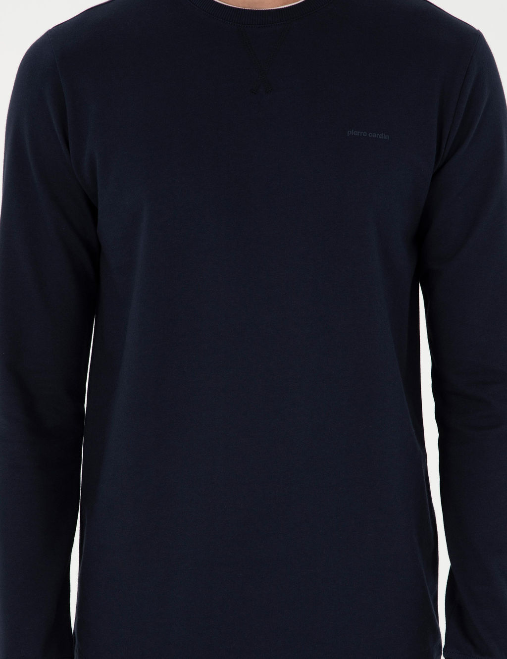 Lacivert Regular Fit Bisiklet Yaka Basic Sweatshirt - Pierre cardin фото 6