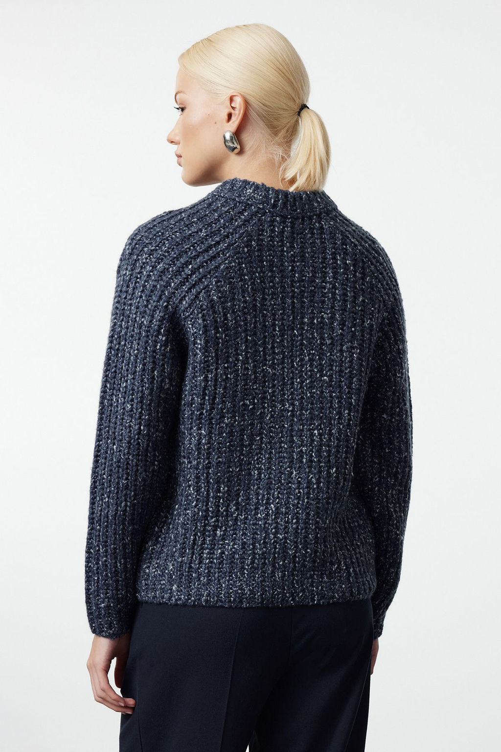 TRENDYOLMILLA Mavi Degrade Fermuarl? Triko H?rka TWOAW25HI00213 фото 5