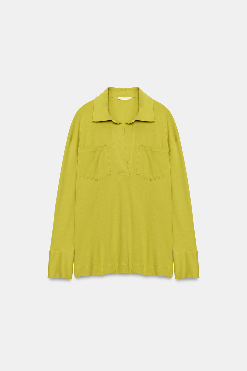 CAMISETA POLO BOLSILLOS / Verde manzana - Zara фото 5