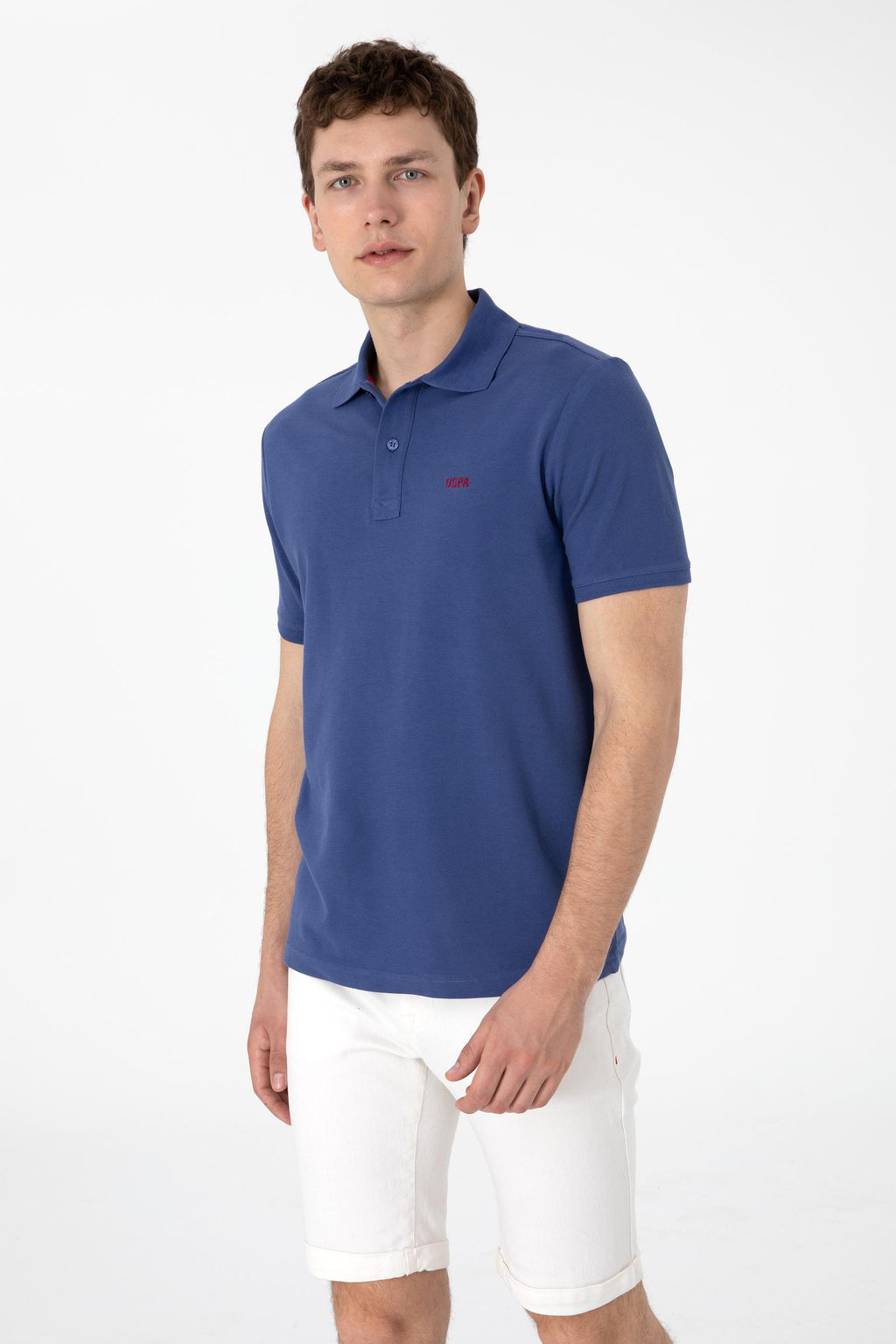 Erkek Regular Fit Polo Yaka A__k Lacivert Basic Ti__rt Sepette S_rpriz _ndirim - U.s. polo assn фото 3