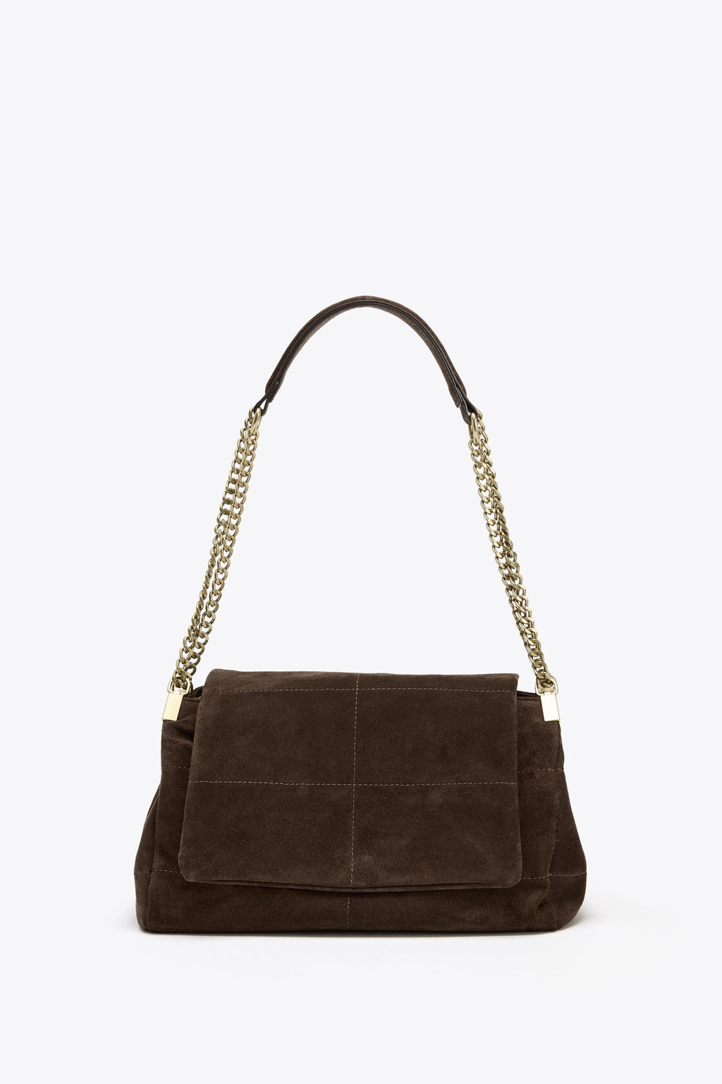 SPLIT SUEDE SHOULDER BAG