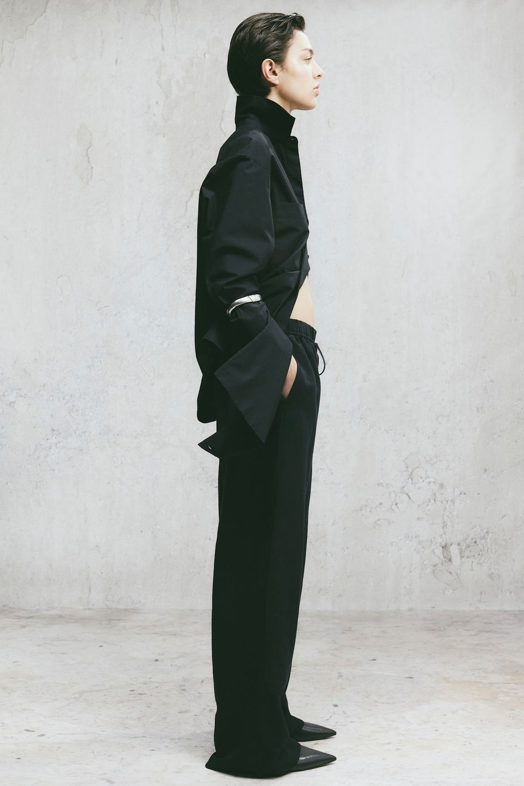Pantalon sin cierre en mezcla de lino - H&m фото 4