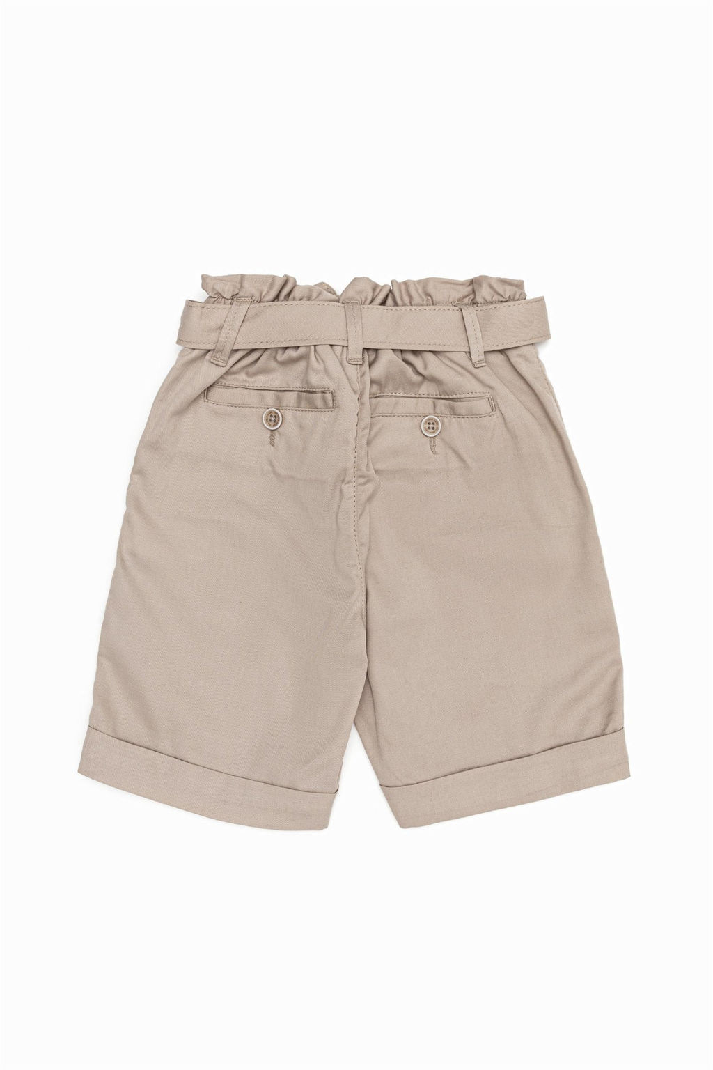 Тканые шорты цвета хаки для девочек Неожиданная скидка в корзине - U.s. polo assn фото 2