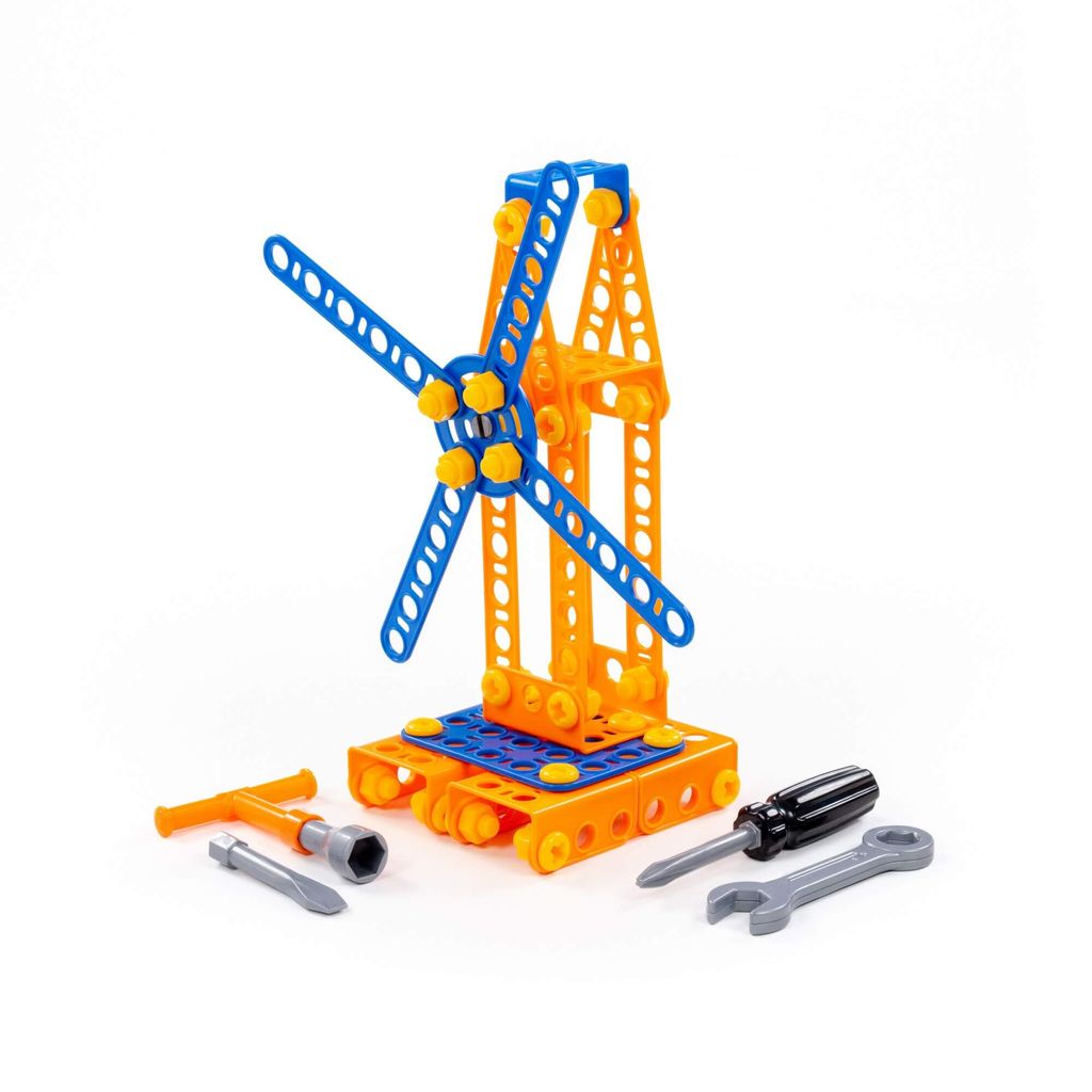 Конструктор Изобретатель - Мельница №1 (105 элементов) (в пакете) - Полесье фото 2