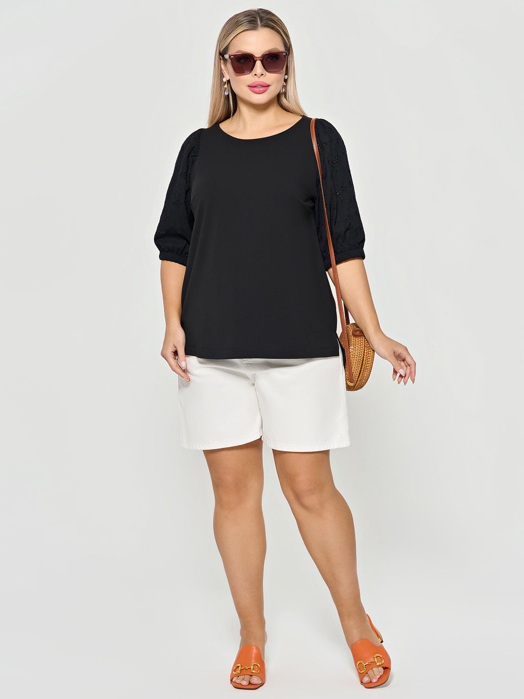 Футболка 0208-2 чёрный - Dora фото 144