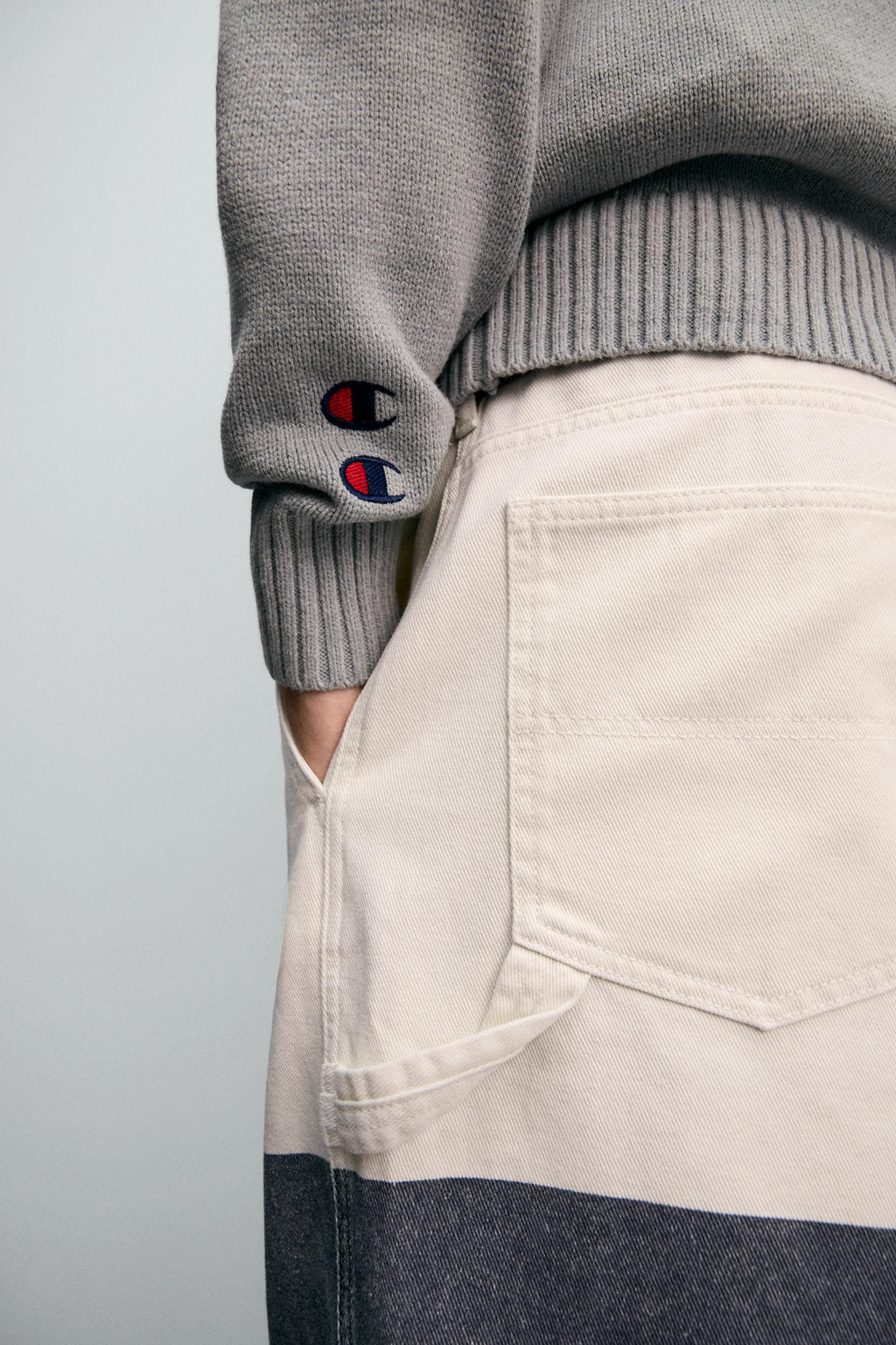 CHAMPION® X ZARA CONTRAST LOGO TROUSERS  фото 6