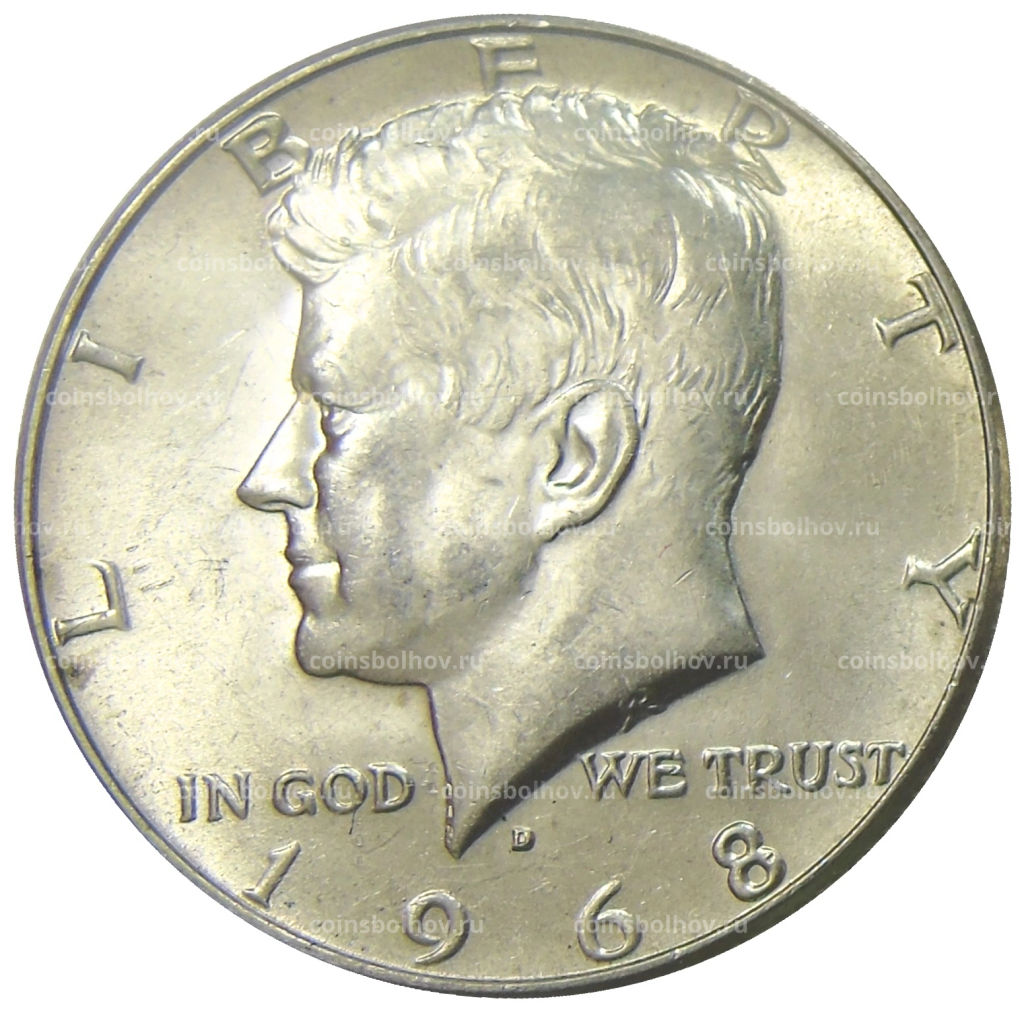 1/2 доллара (50 центов) 1968 года D США
