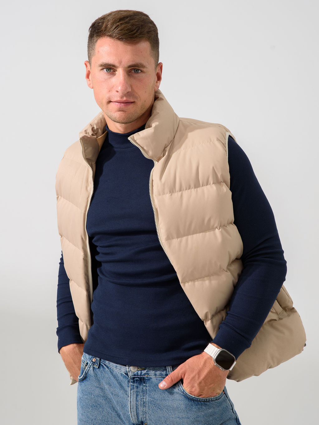 Водолазка кашкорсе Хлопок 95%, лайкра 5% (стойка) - Оптима фото 10