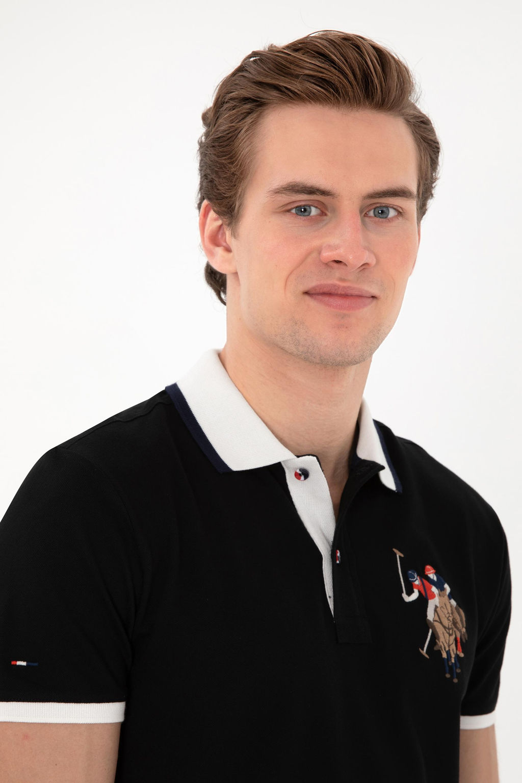 Erkek Slim Fit Polo Yaka Siyah Basic Ti__rt Sepette S_rpriz _ndirim - U.s. polo assn фото 2